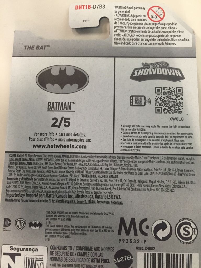 The Bat - Batman- The Dark Knight Trilogy toy car collectible - Main Image 2