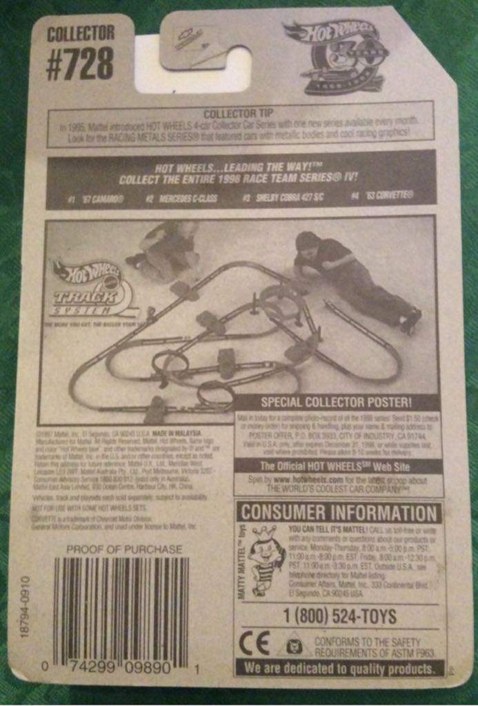 Race Team Series IV ‘63 Corvette - Race Team Series IV toy car collectible - Main Image 2