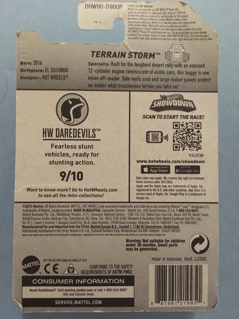 Terrain Storm - Daredevils toy car collectible - Main Image 2