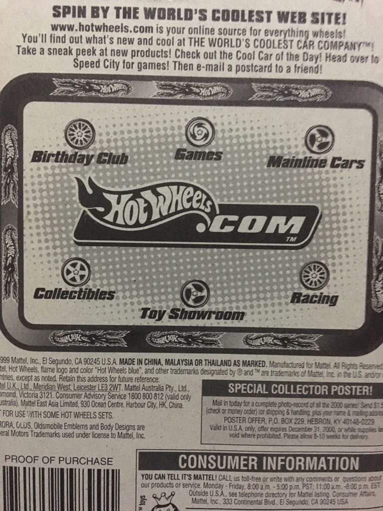 Olds Aurora - 2000 Hot Wheels toy car collectible - Main Image 2