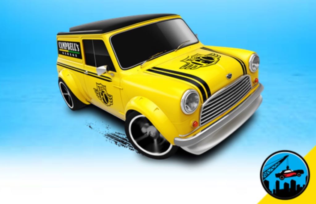 ’67 Austin Mini Van - ’16 HW City Works toy car collectible - Main Image 2
