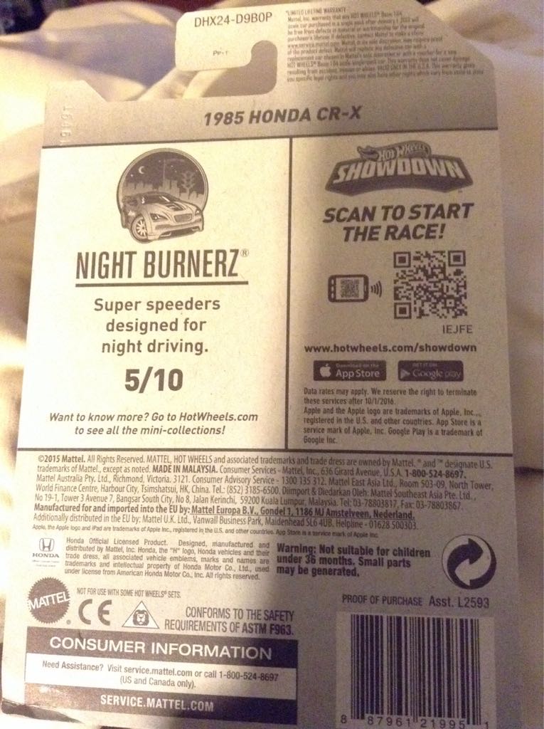 1985 Honda CR-X - HW J Imports toy car collectible - Main Image 2