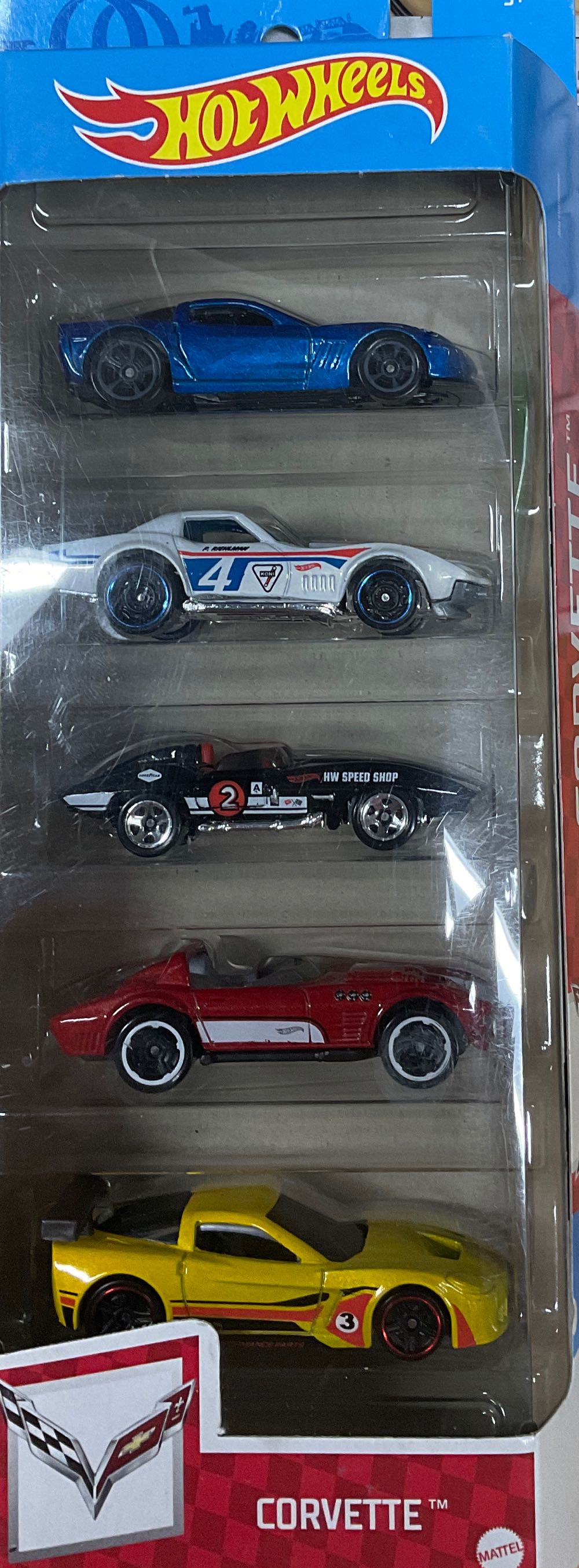 *Chevy Corvette Stingray, Black, Red & White, #2 - Corvette toy car collectible - Main Image 2