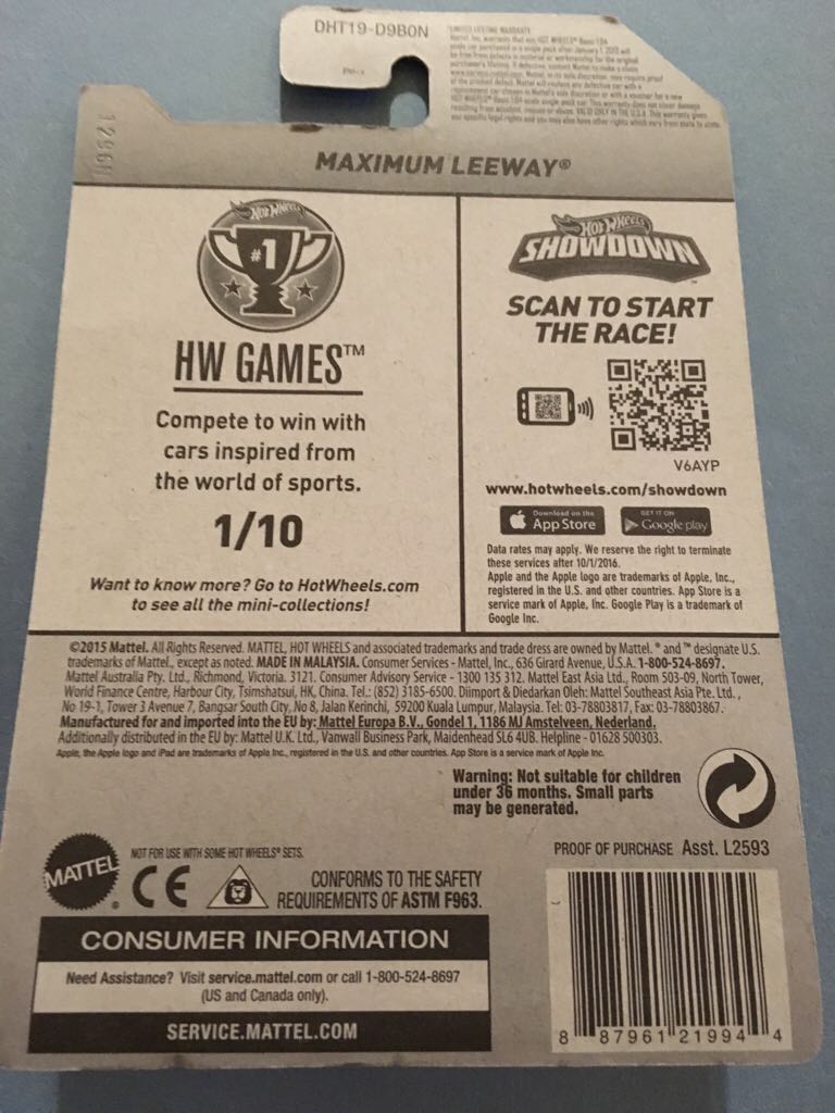 Maximum Leeway - HW Games toy car collectible - Main Image 2