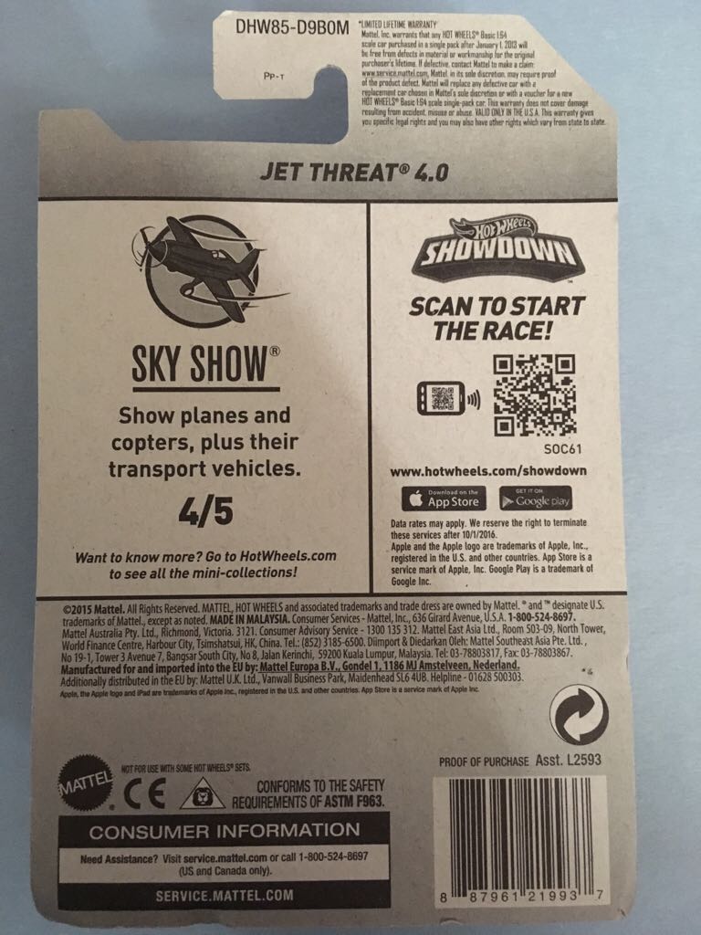 Jet Threat 4.0 - Sky Show toy car collectible - Main Image 2