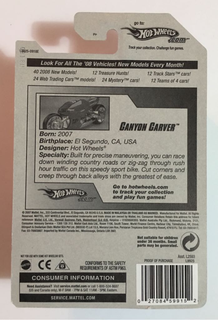 Canyon Carver - 2008 New Models toy car collectible - Main Image 2