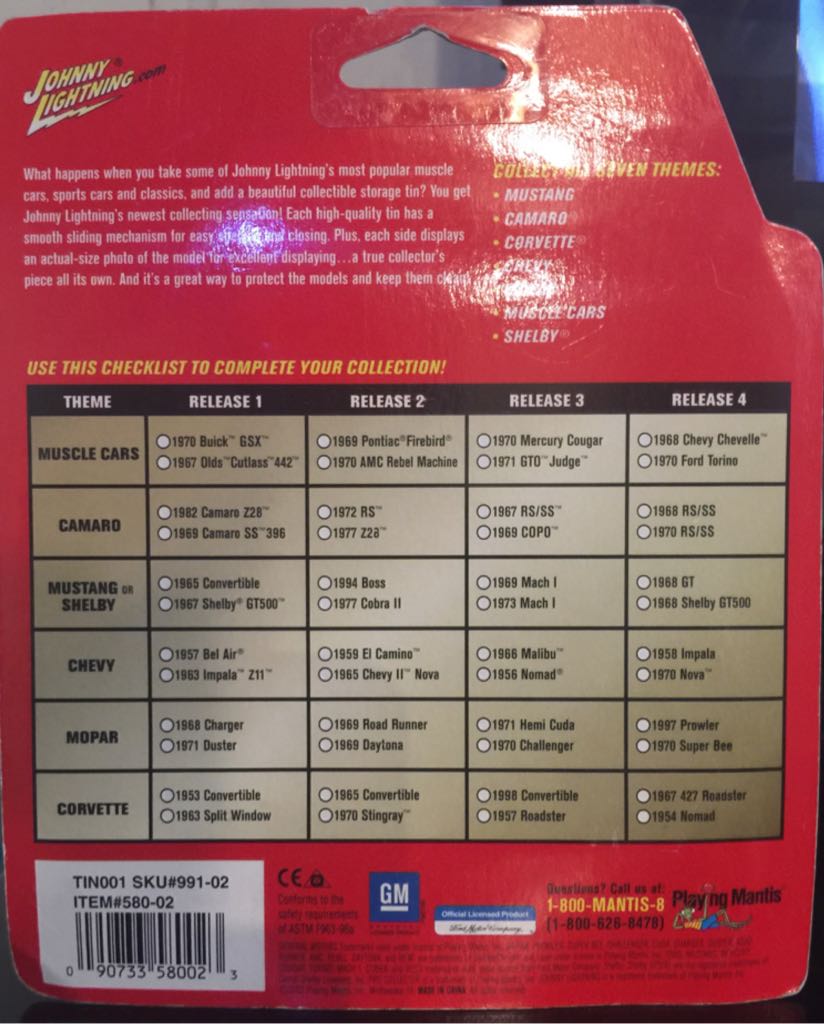 1970 Corvette 580-02 - Pro Collector Series w Storage Tin toy car collectible - Main Image 2