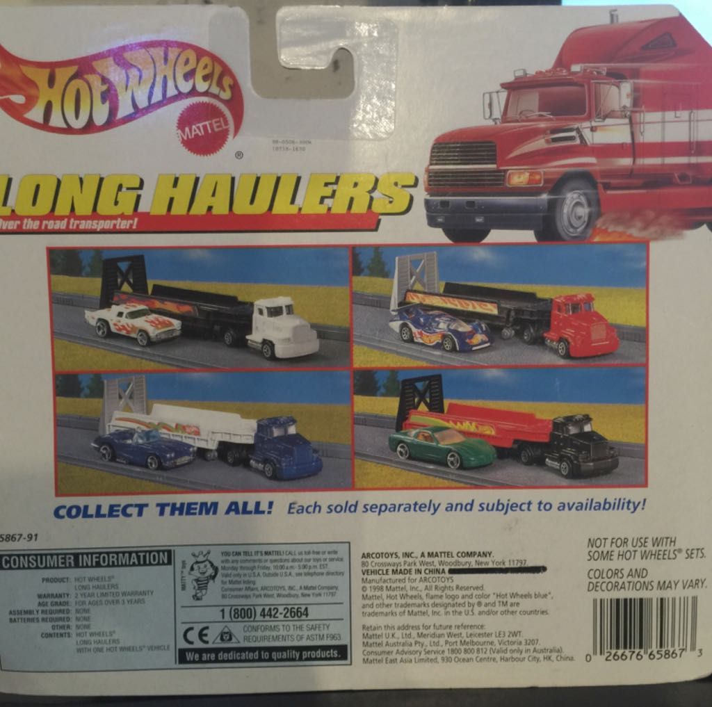 1998 Corvette 65867-91 - Long Haulers toy car collectible - Main Image 2