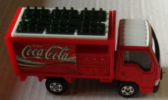 Isuzu Elf Coca Cola Rojo Denfensa Negra - Tomica toy car collectible - Main Image 2