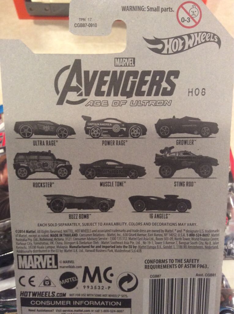 Avengers Age Of Ultron Series Cars - DC And Marvel Comic Cars toy car collectible - Main Image 2