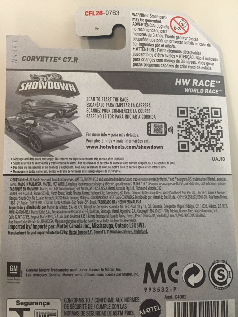 Corvette C7.R - ’14 HW Race toy car collectible - Main Image 2