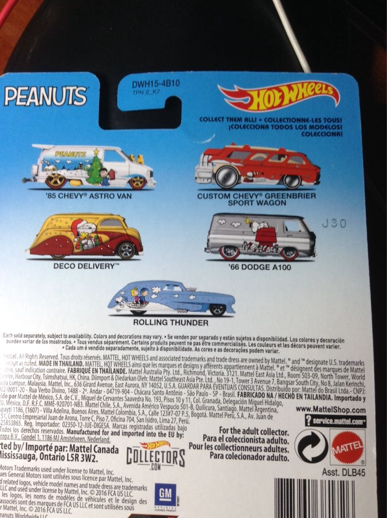 ’85 Chevy Astro Van - Peanuts toy car collectible - Main Image 2
