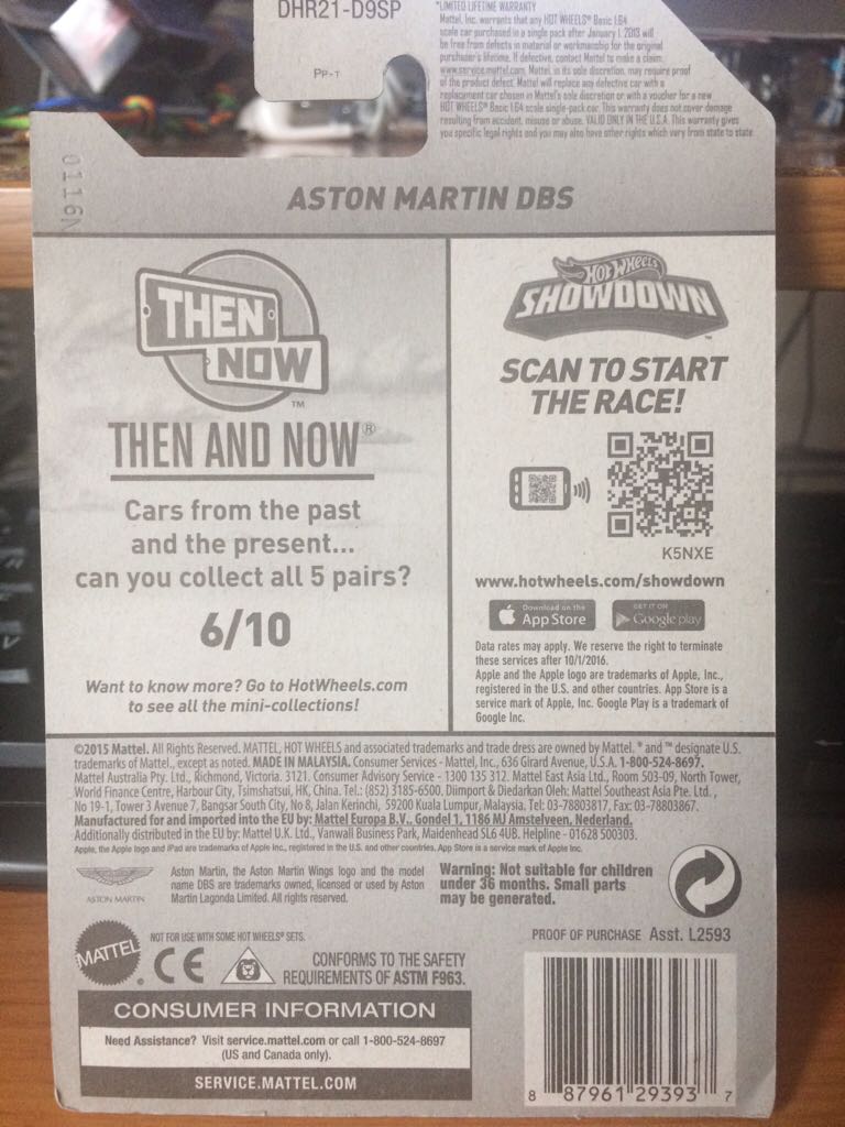 Aston Martin DBS - THEN AND NOW toy car collectible - Main Image 2