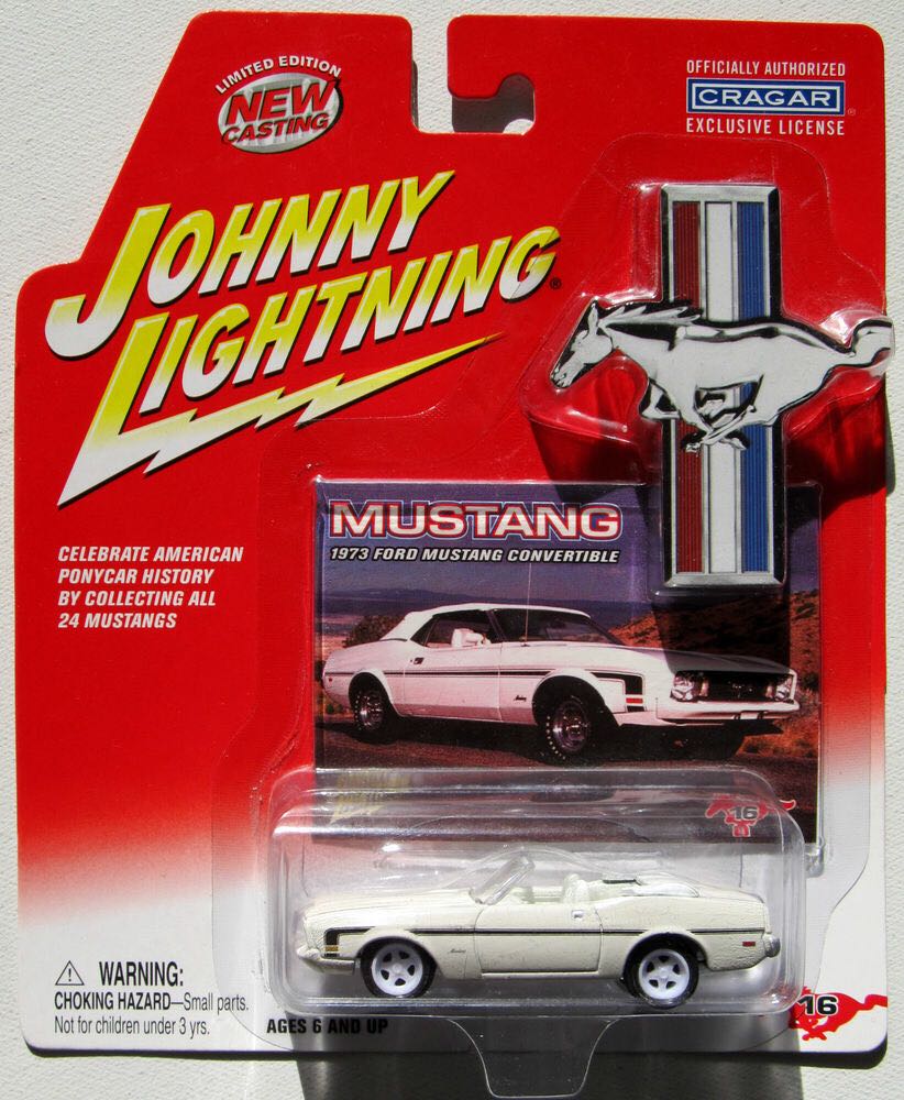 JL 1973 Ford Mustang Convertible - Johnny White Lightning toy car collectible - Main Image 2