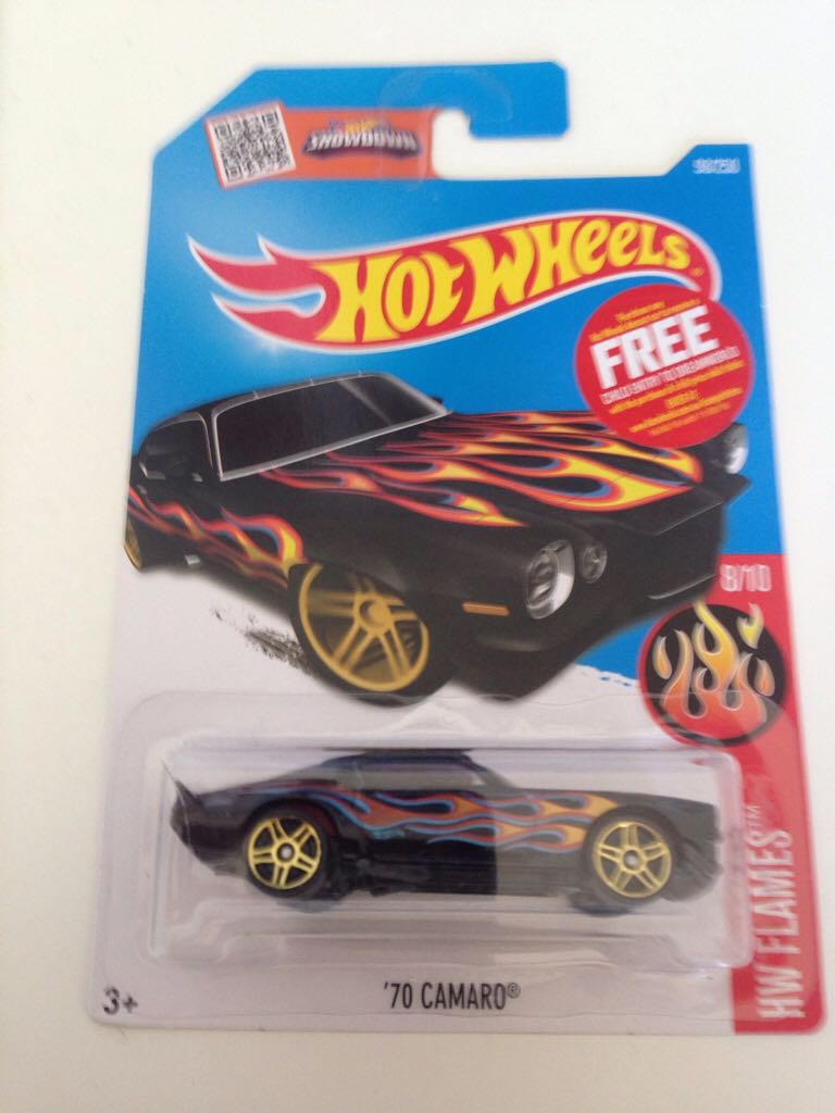 ’70 Camaro - 2016 - HW Flames toy car collectible - Main Image 1