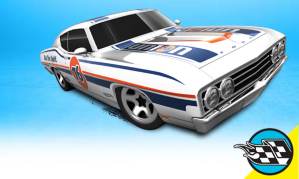 ’69 Ford Torino Talladega - HW Speed Graphics toy car collectible - Main Image 2