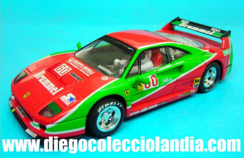 Ferrari F40 Scalextric N60 Brummel - Le Mans 90’s GT toy car collectible - Main Image 1