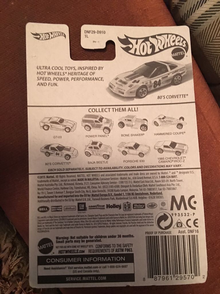 Chevy Corvette ’80   toy car collectible - Main Image 2