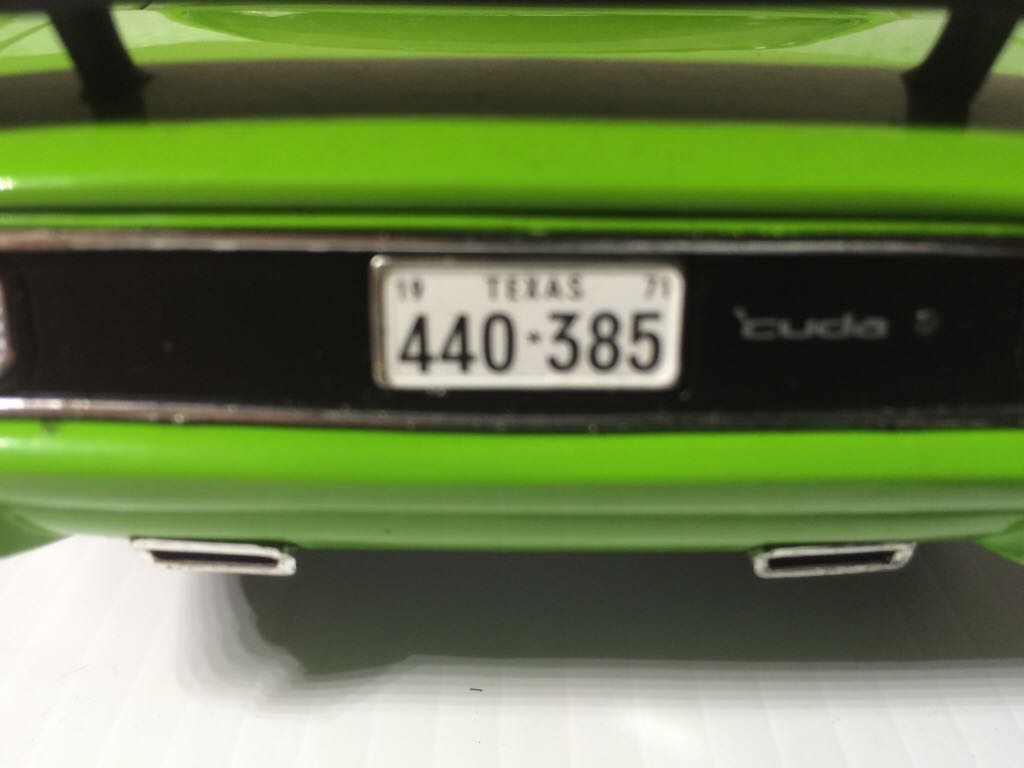 Cuda  toy car collectible - Main Image 2