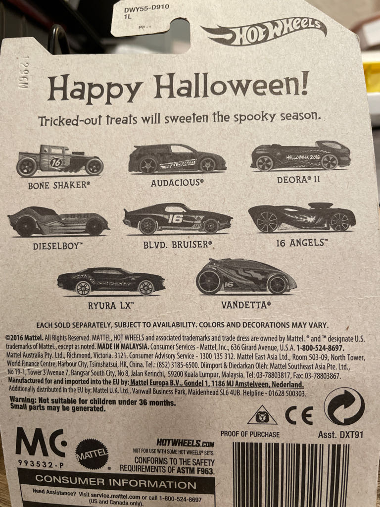 16 ANGELS™️~HAPPY HALLOWEEN - 2016-HAPPY HALLOWEEN! toy car collectible - Main Image 2