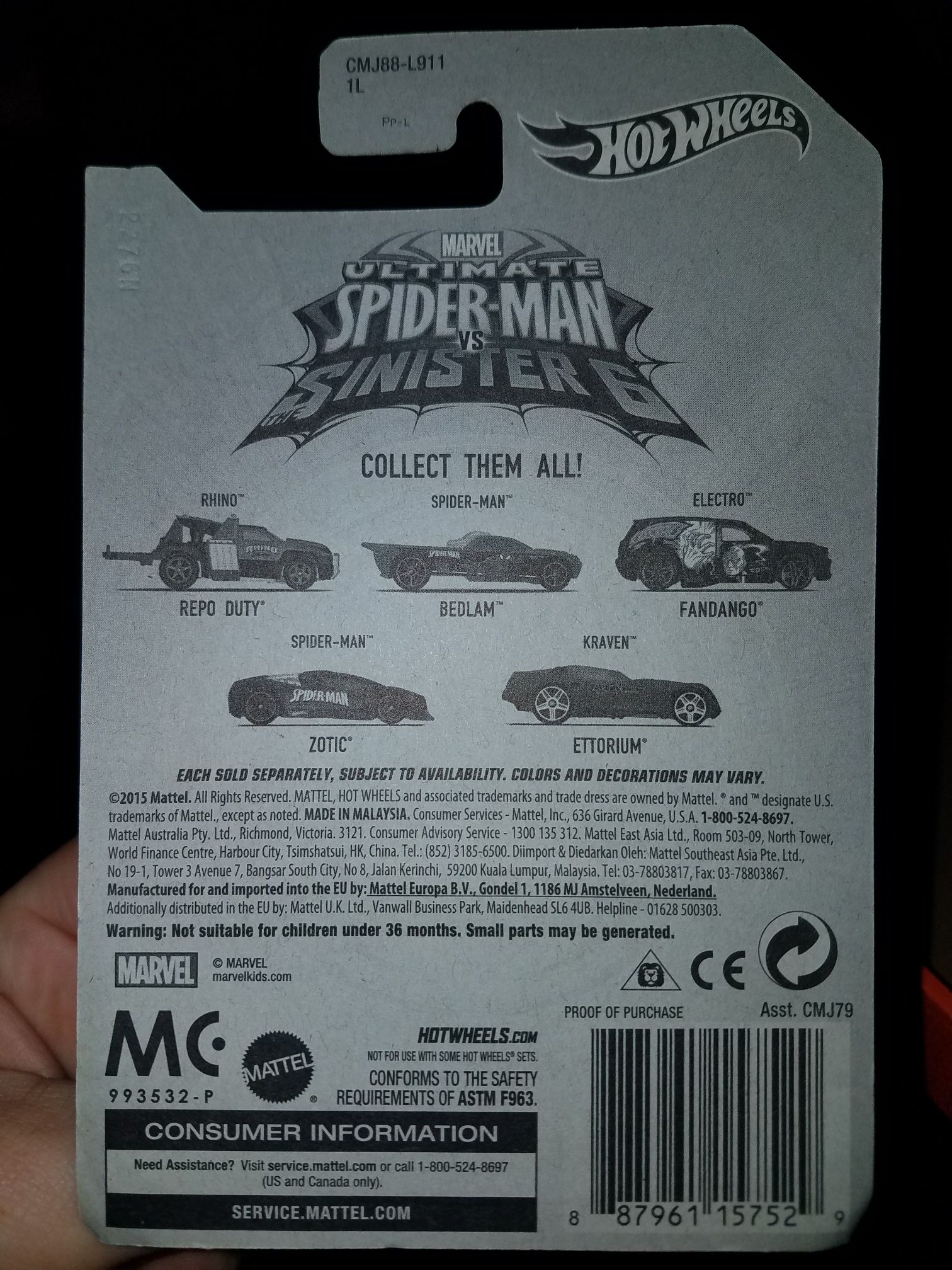 Marvel Ultimate Spider-Man vs Sinister 6 Rhino Repo Duty - Ultimate Spider-Man Vs Sinister 6 toy car collectible - Main Image 2