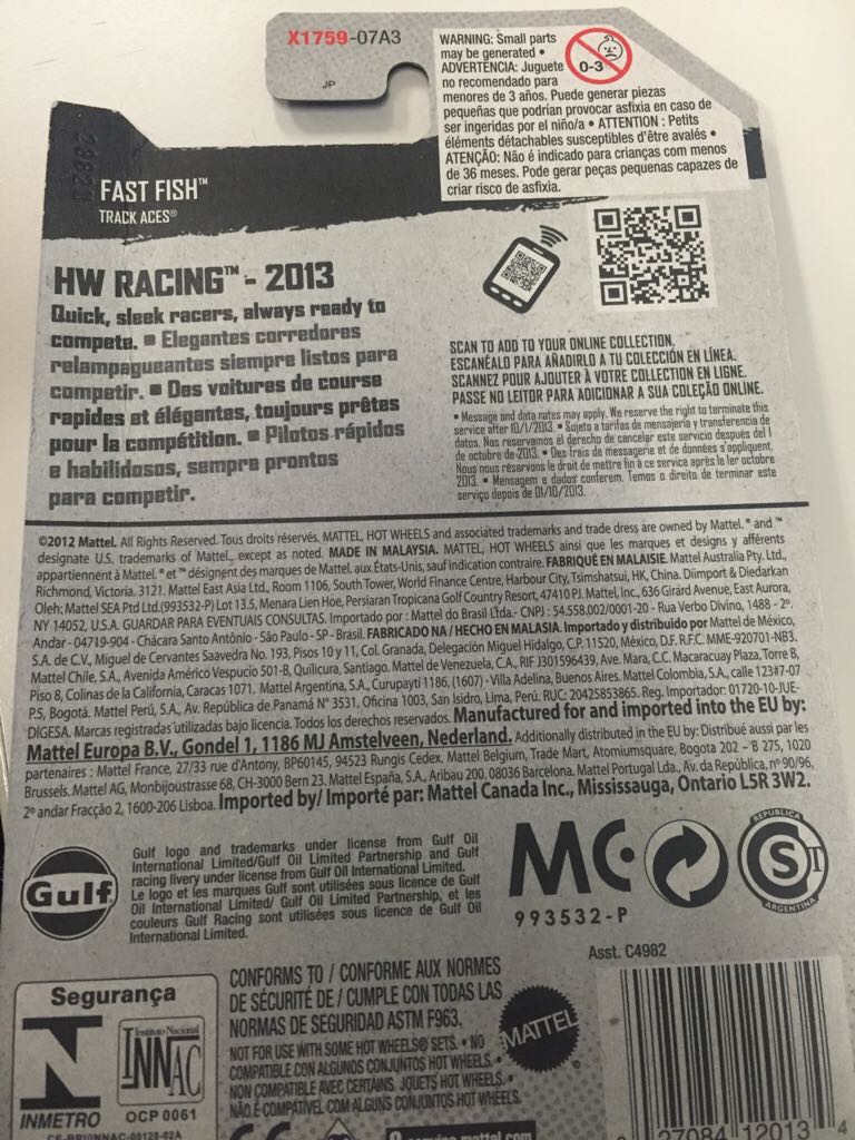 Fast Fish - 2013 Treasure Hunt toy car collectible - Main Image 2