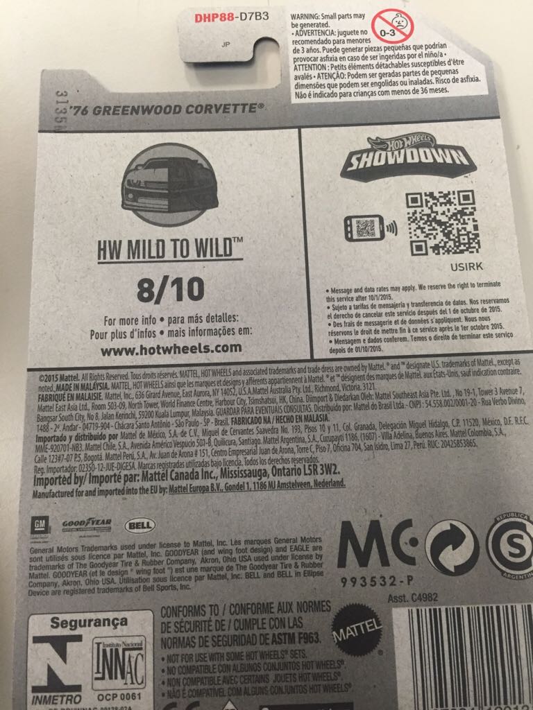 1976 Greenwood Corvette - HW Mild To Wild toy car collectible - Main Image 2