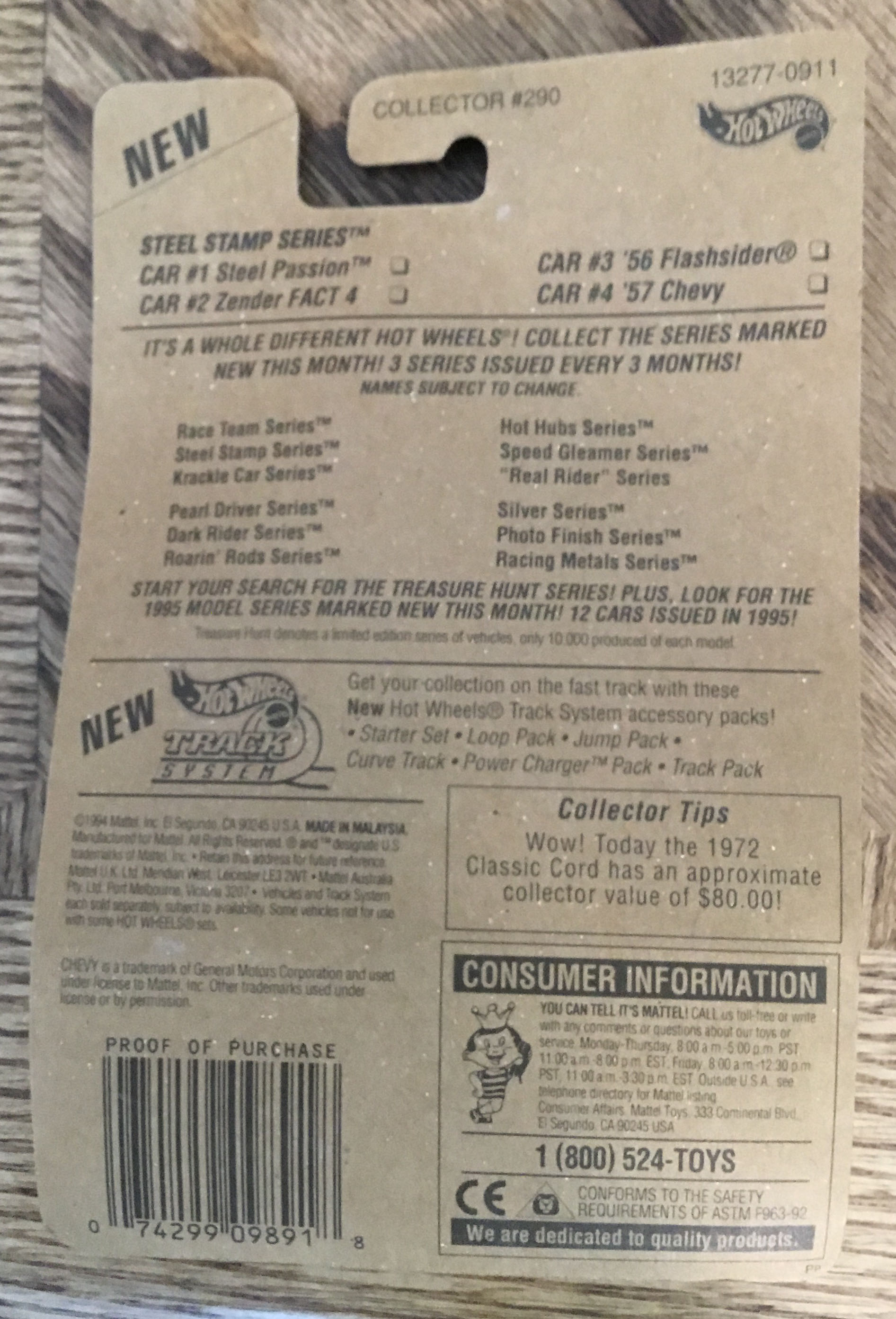 Hot Wheels - Steel Stamp toy car collectible - Main Image 3