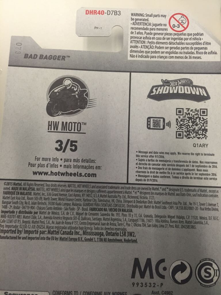 Bad Bagger - HW Moto toy car collectible - Main Image 2