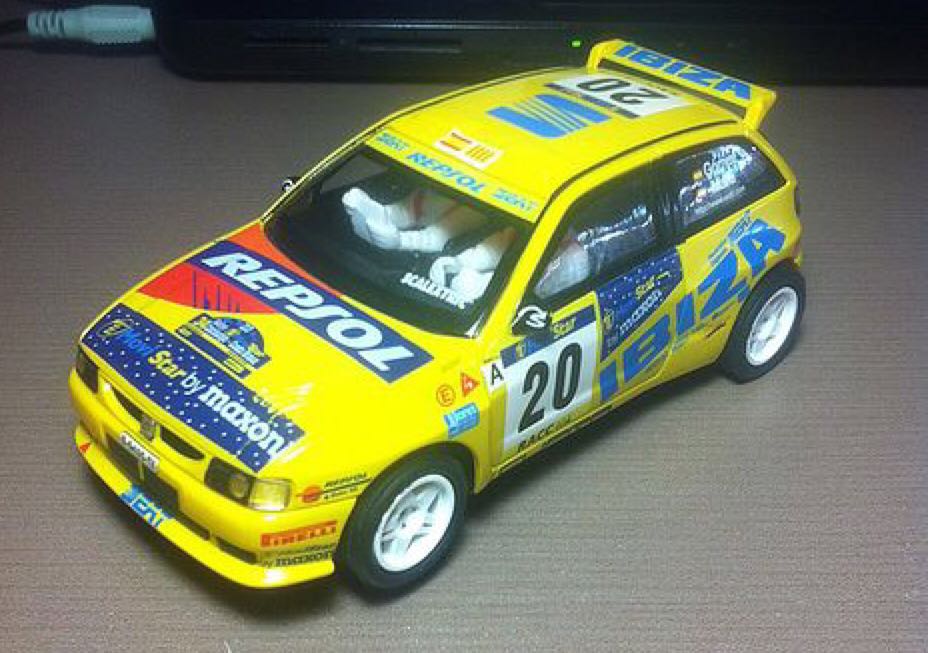 Seat Ibiza Kit Car Scalextric N20 Repsol - Rally Kit Car 90’s toy car collectible - Main Image 1