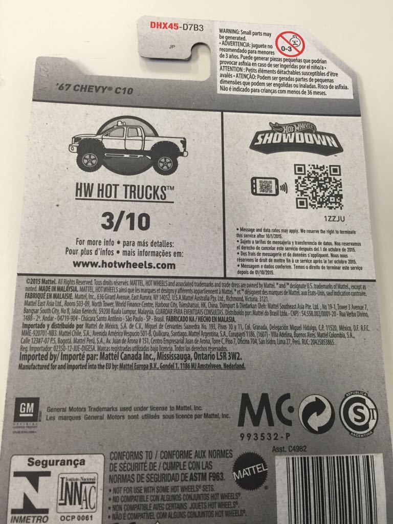 1967 Chevy C10 - HW Hot Trucks toy car collectible - Main Image 2