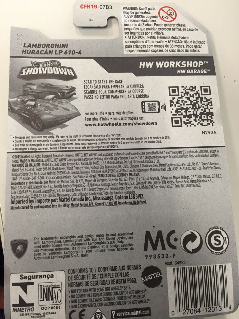 Lamborghini Huracan LP 610-4 - ’14 HW Workshop toy car collectible - Main Image 2