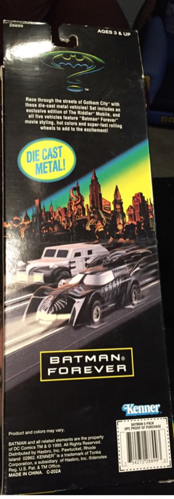 Batman - 5-Pack - 1995: Batman Forever  toy car collectible - Main Image 2