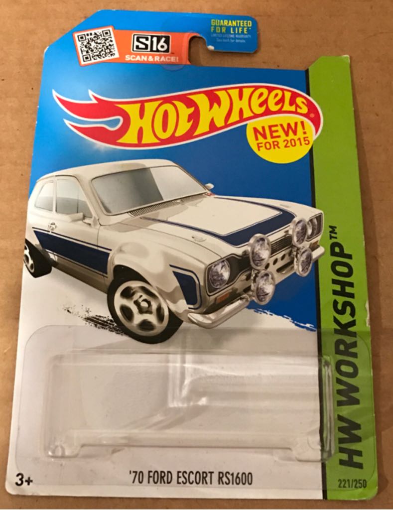 Ford Escort RS1600 ’70 - HW WORKSHOP toy car collectible - Main Image 2
