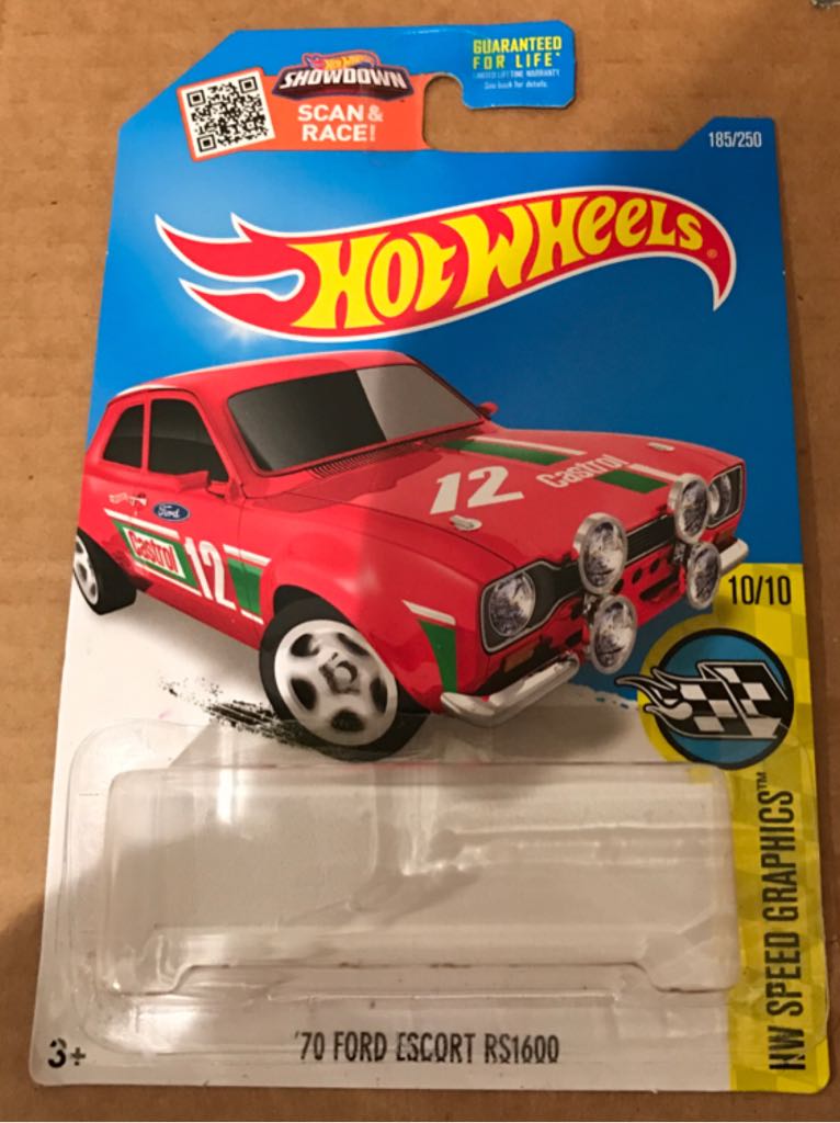 Ford Escort RS1600 ’70 - ’16 HW Speed Graphics toy car collectible - Main Image 2