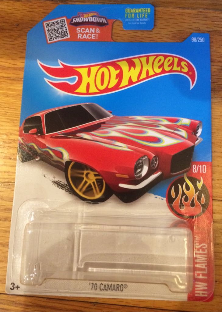 Camaro ’70 - ’16 HW Flames toy car collectible - Main Image 2