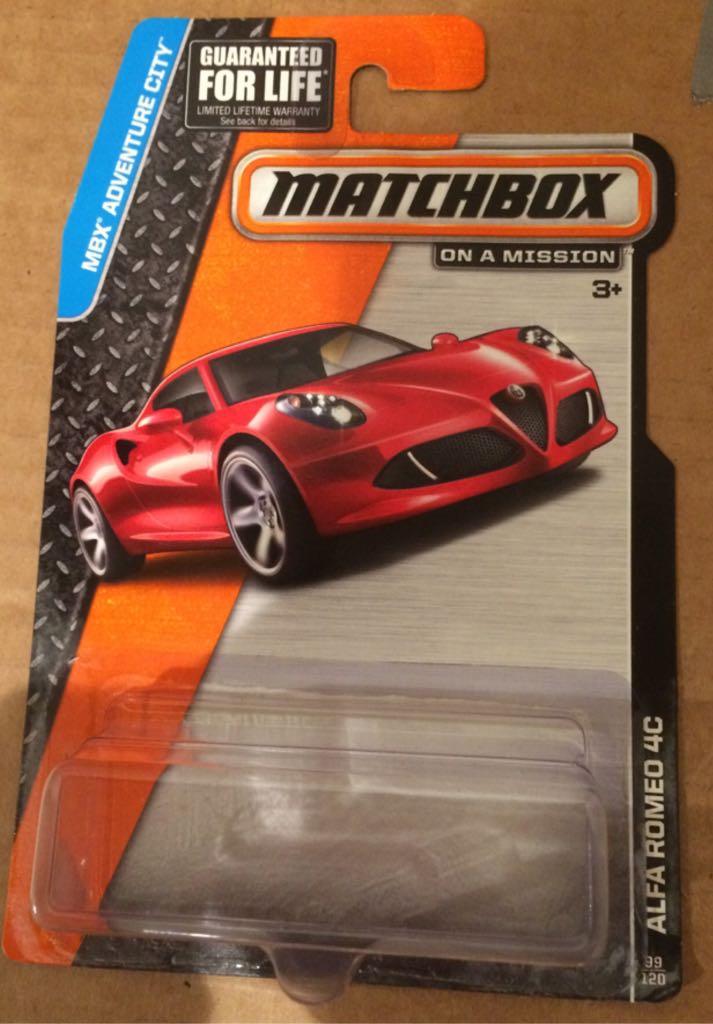 Alfa Romeo 4C - 2016 - MBX Adventure City toy car collectible - Main Image 2