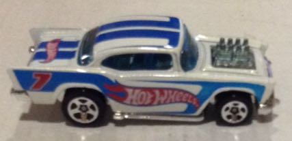 Chevy 1957 Blanco - Hot Wheels toy car collectible - Main Image 2