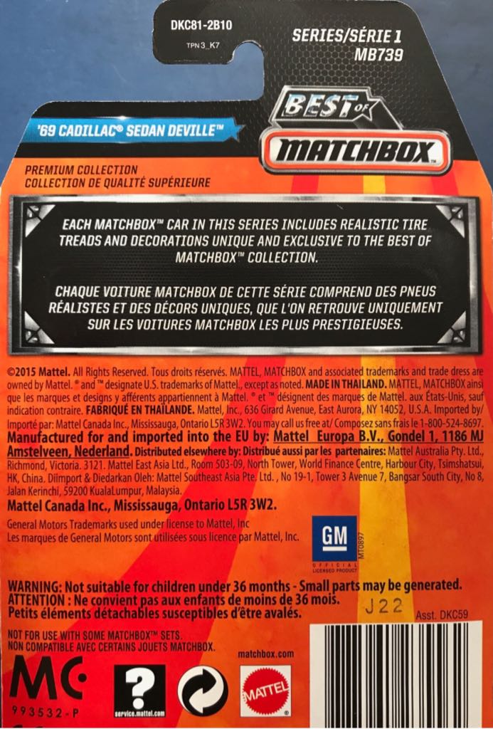 ’69 Cadillac Sedan Deville - Best Of Matchbox toy car collectible - Main Image 2