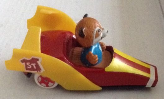 Shirt Tales Mapache Con Blusa Azul Y Carro Con Alas - Ertl toy car collectible - Main Image 2