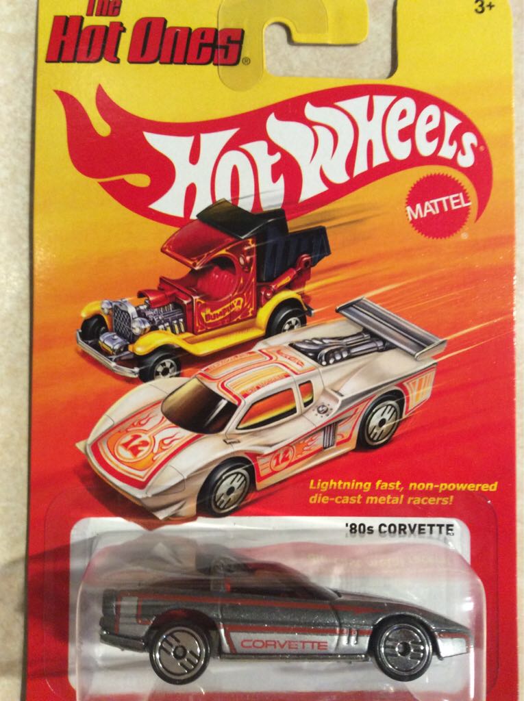 80’s Corvette Hot Ones - The Hot Ones toy car collectible - Main Image 1