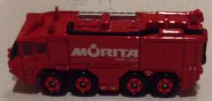 Morita Airport Crash Tender Maf 125A Rojo - Tomica toy car collectible - Main Image 2
