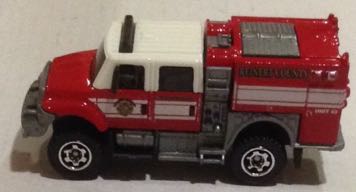 Brush Fire Truck Rojo - Machtbox toy car collectible - Main Image 2