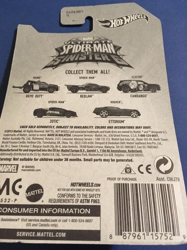 Fandango - Spider-man Vs The Sinister 6 toy car collectible - Main Image 2