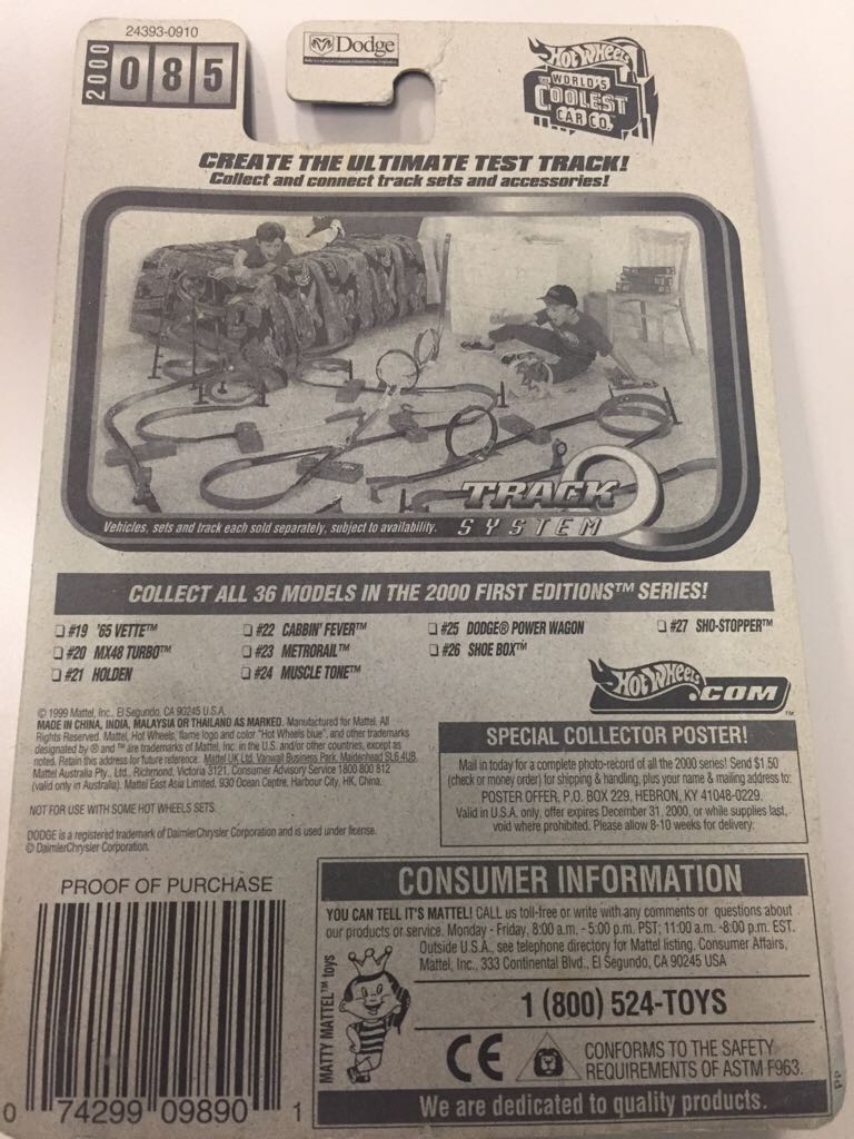 085 - Dodge Power Wagon - 2000 First Editions toy car collectible - Main Image 2