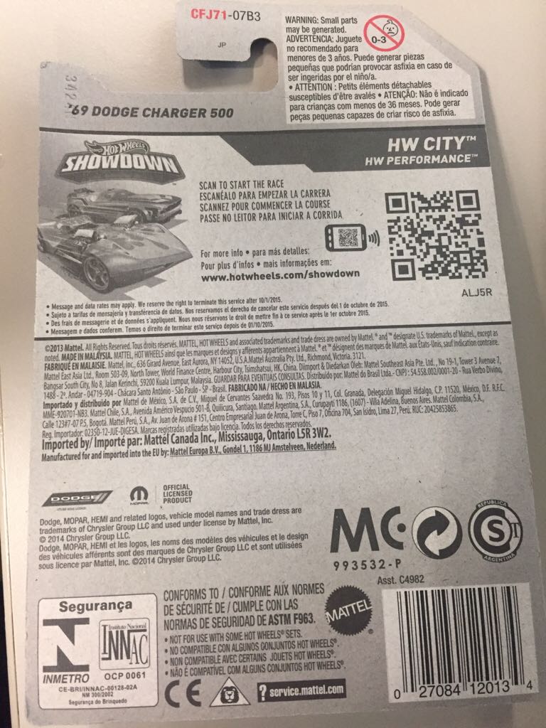 1969 Dodge Charger 500 - HW City: HW Performance toy car collectible - Main Image 2