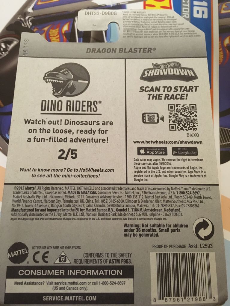 Dragon Blaster - ’16 Dino Riders toy car collectible - Main Image 2