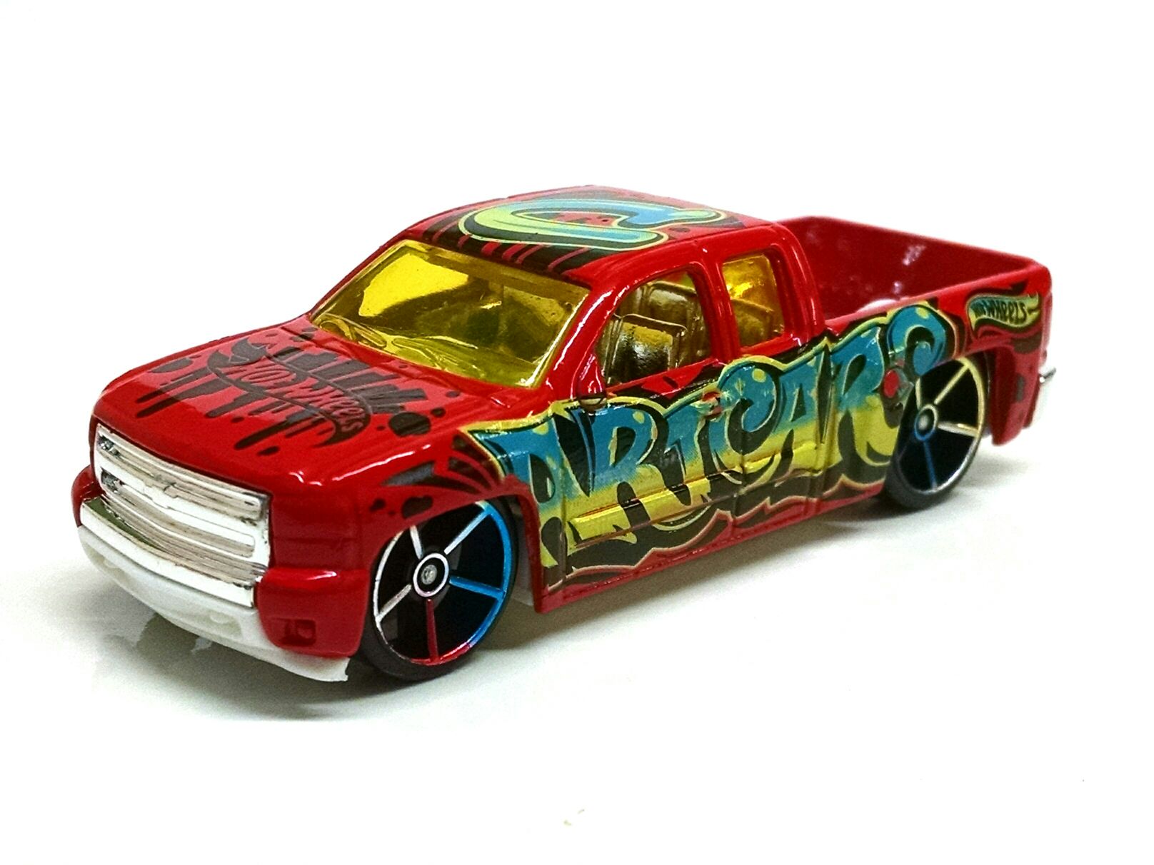 Chevy Silverado - HW Art Cars toy car collectible - Main Image 2