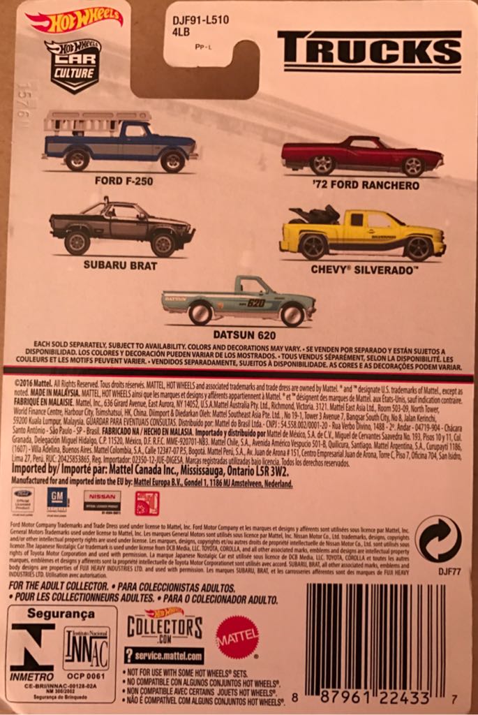Chevy Silverado - 2016 - HW Car Culture toy car collectible - Main Image 2