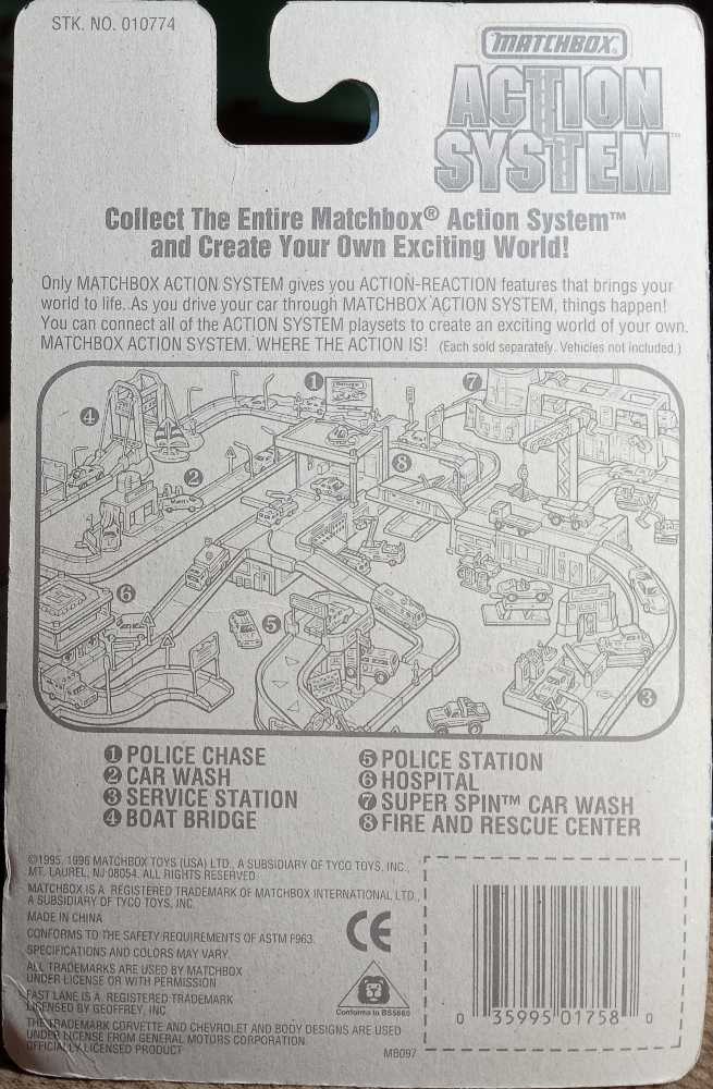 M-B: Corvette T-Top - 1996 Super Fast toy car collectible - Main Image 3